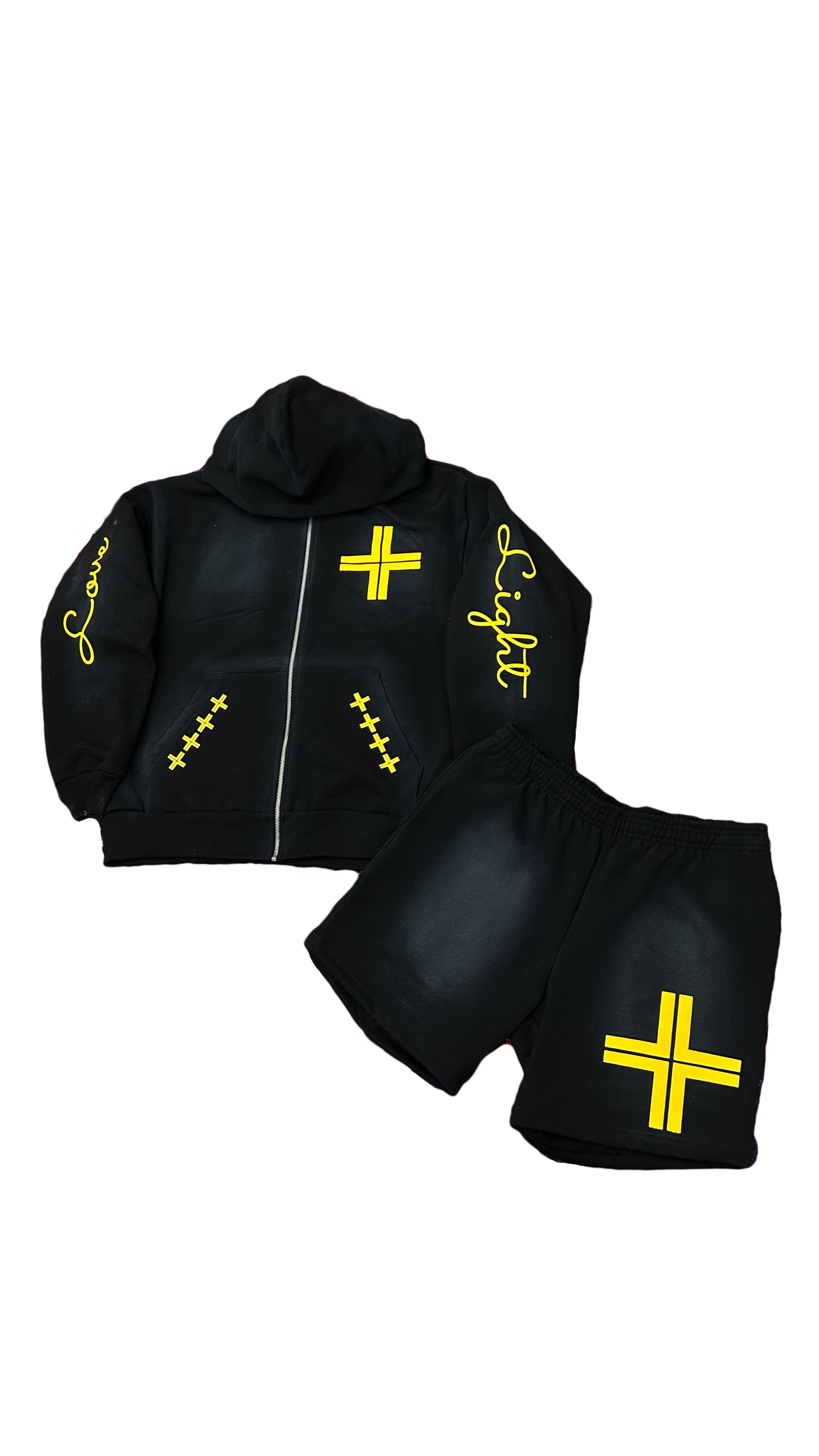 FADED BLACK & YELLOW SET
